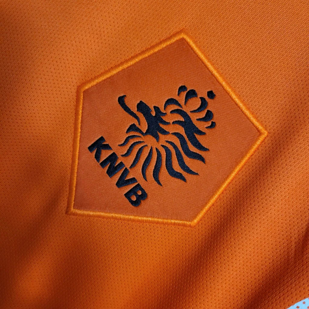 2010 Netherlands Home Retro Football Shirt image 6