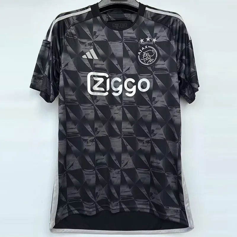Maillot de football noir pour supporters de l'Ajax 23-24