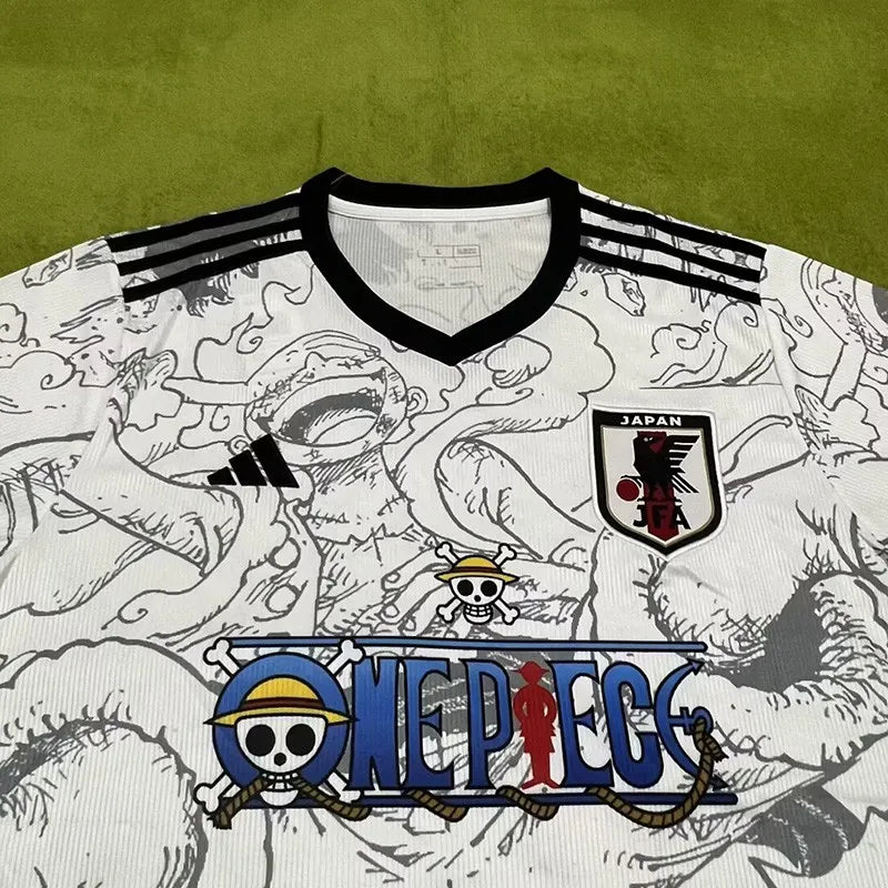 24-25 Japan White ONE PIECE LUFFY GEAR 5 Special Edition Fans Soccer Jersey (anime)