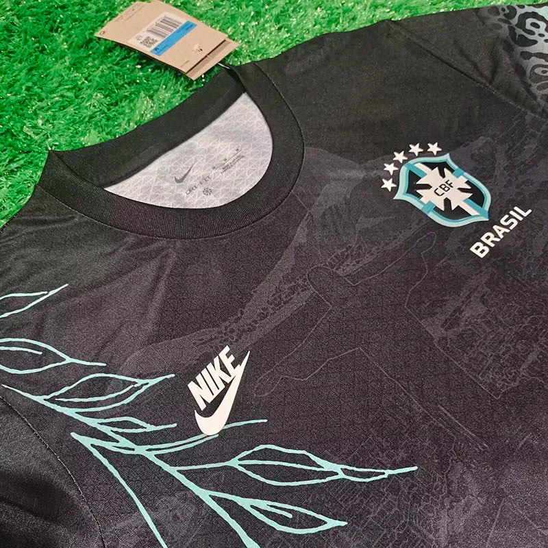 Maillot de football édition spéciale noire du Brésil 2024-25