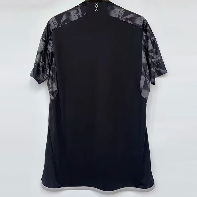 Maillot de football noir pour supporters de l'Ajax 23-24