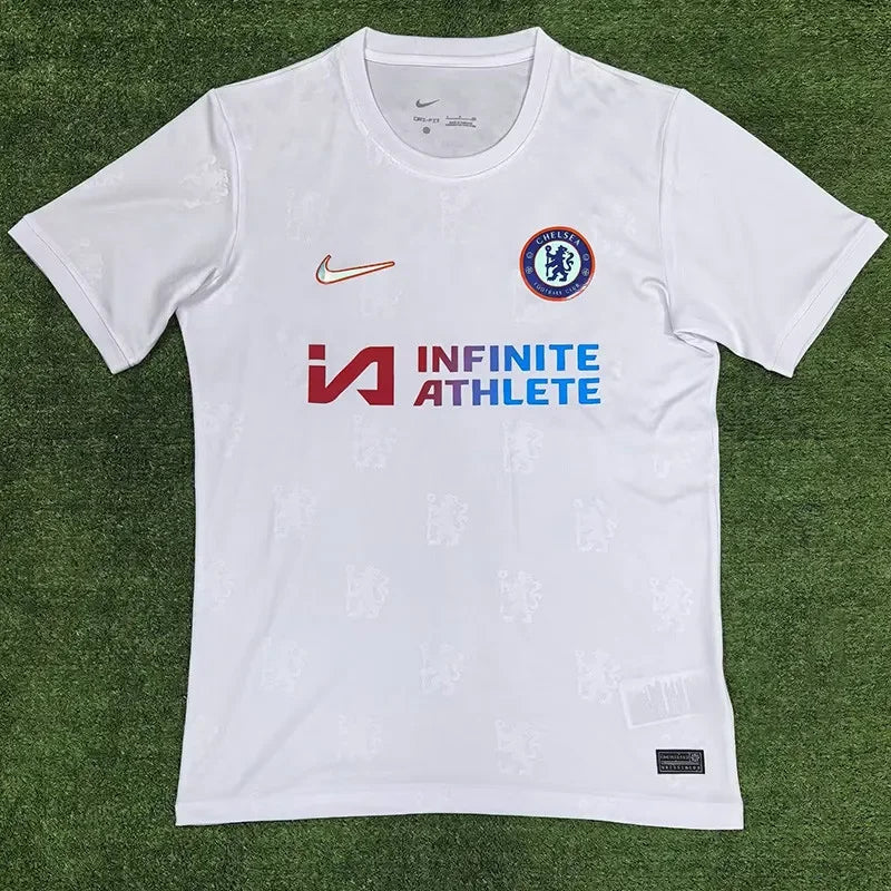 24-25 Chelsea White Casual style Training shirts 1/2