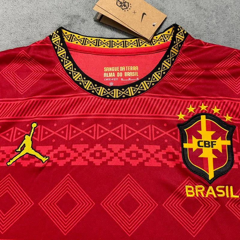 25-26 Brazil Red Special Edition Training shirts (Stussy)