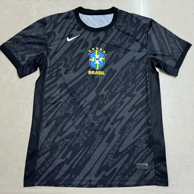 Maillots d'entraînement Brésil 2024-25 Gris Noir