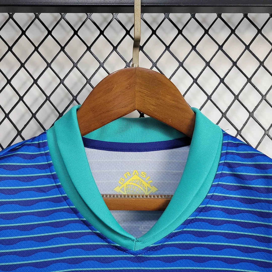 2024 Kids Brazil Away Football Shirt image 9