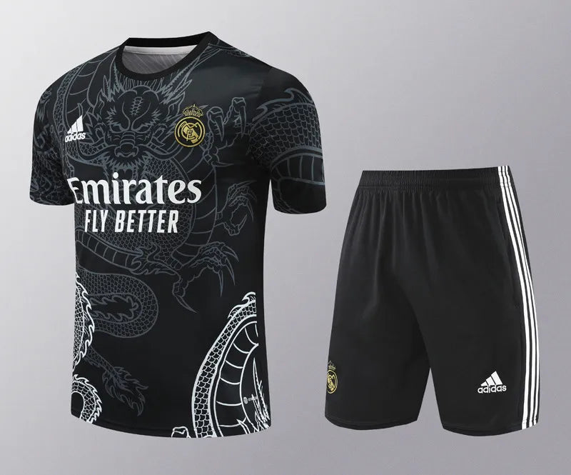 2024-25 RMA Black Training Short Suit