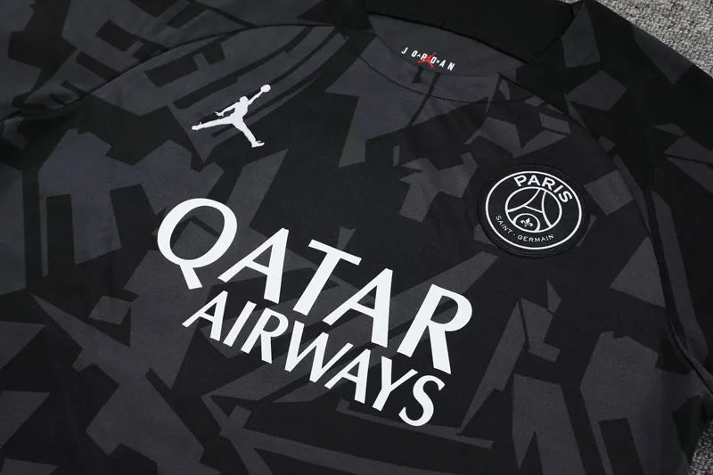2023-24 PSG Black Grey Training Short Suit