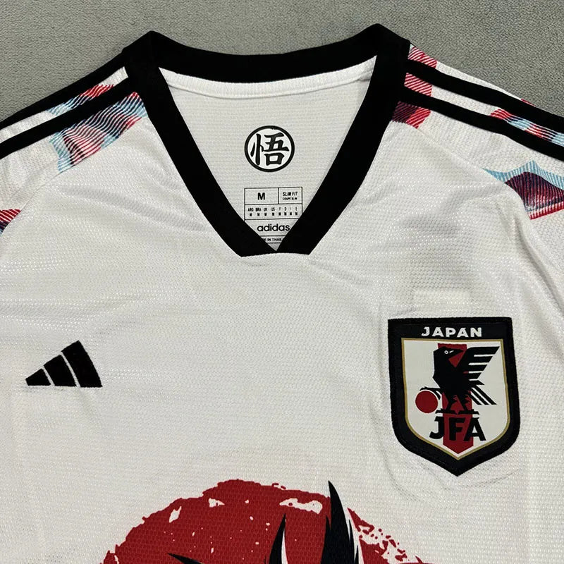 2024 Japan White Special Edition Goku Soccer Jersey (anime)