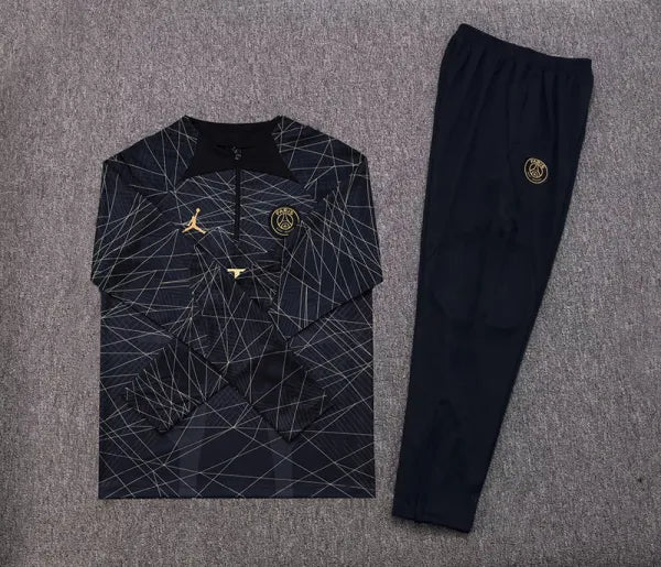 2023 PSG Jordan Black Half Pull Tracksuit