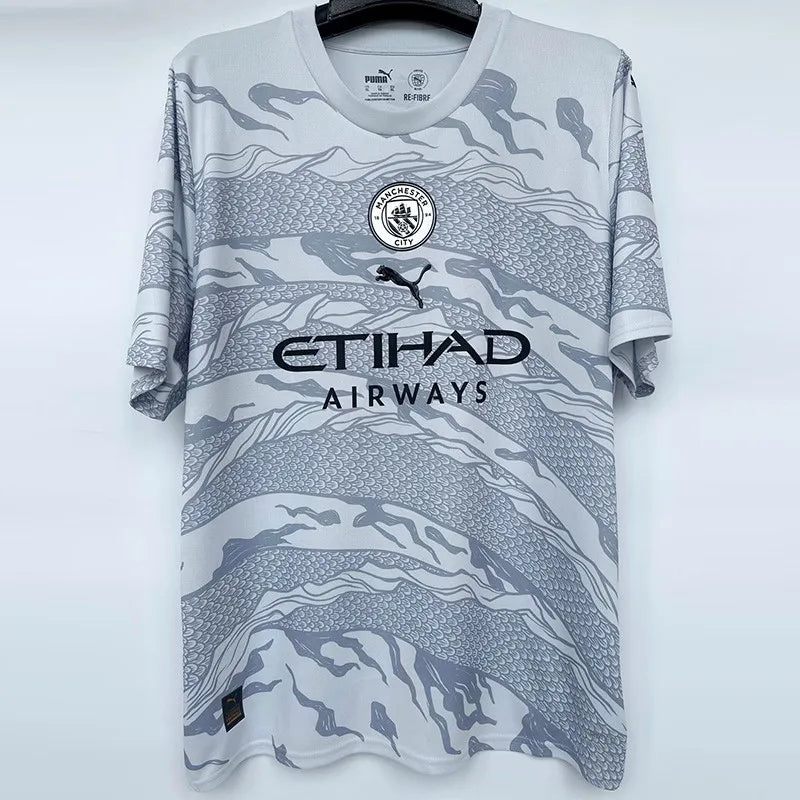2024 Man City 'Chinese Year' Edition Soccer Jersey (Year of the Dragon)