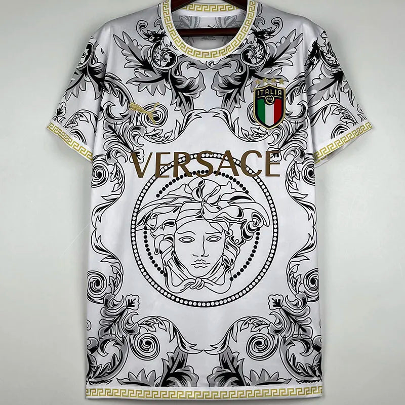 2023 Italy Versace Special Edition White Training Shirts