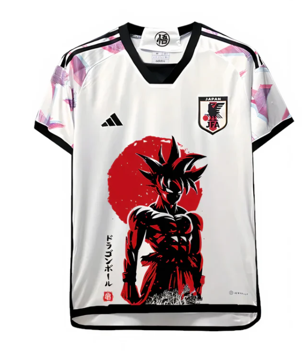 2024 Japan White Special Edition Goku Soccer Jersey (anime)