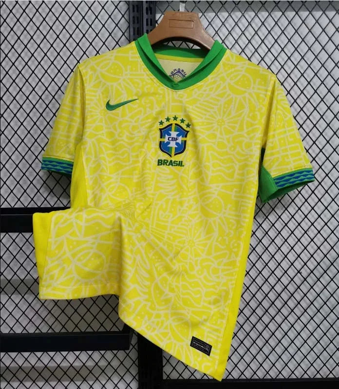 2024 Brazil Home Football Shirt image 3