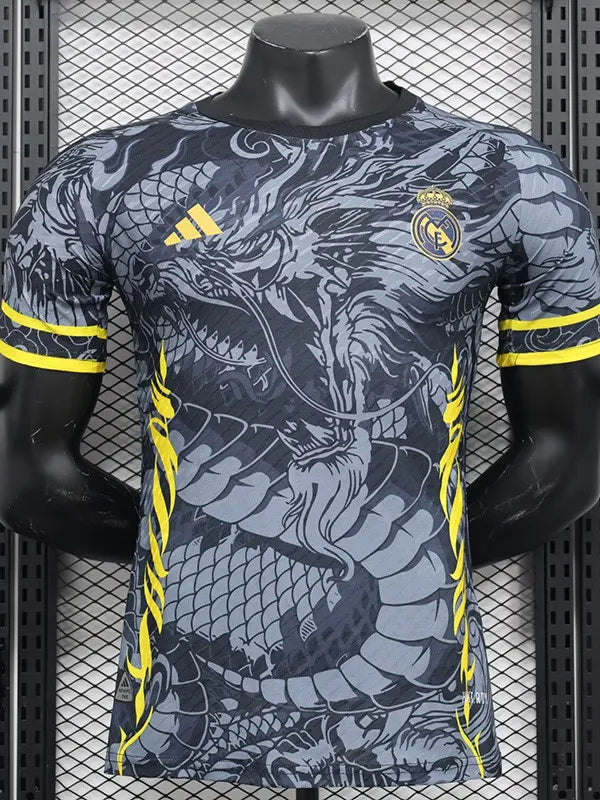 24-25 RMA Black Yellow Special Edition Player Version Soccer Jersey