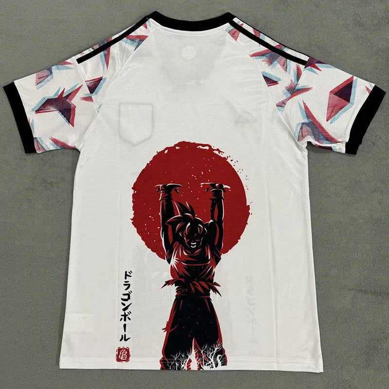 2024 Japan White Special Edition Goku Soccer Jersey (anime)