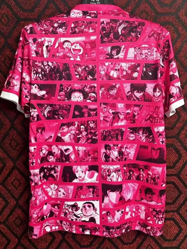 24-25 Japan Pink Red Anime Collagae Special Edition Fans Training Shirts (Anime)