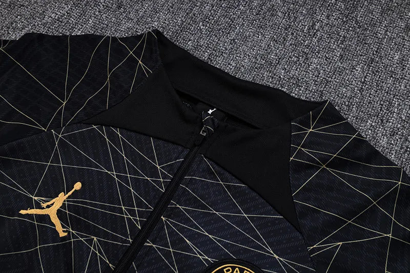 2023 PSG Jordan Black Half Pull Tracksuit