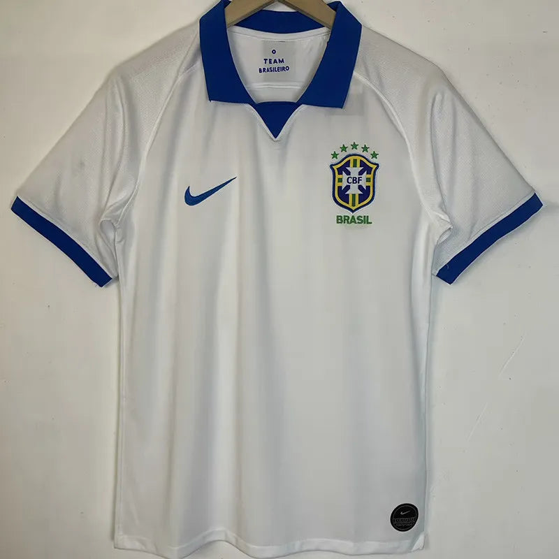2019-2020 Brazil White Away Retro Soccer Jersey