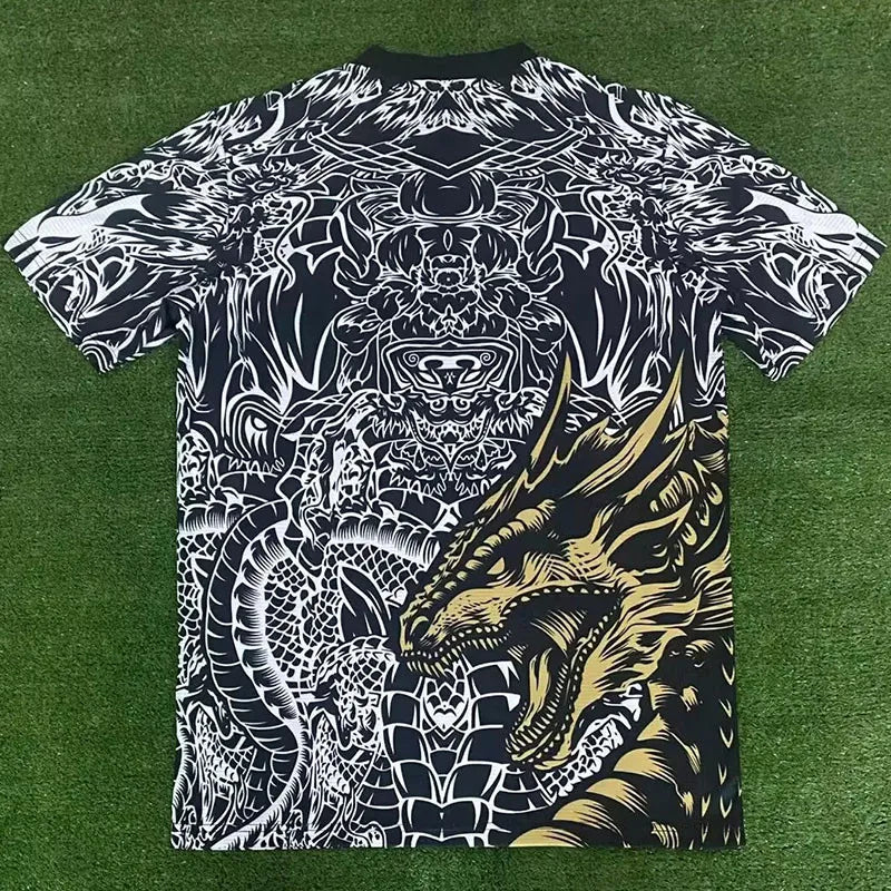 2023 RMA Special Edition Black White Fans Training Shirts "Dragon Mitico"