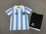 1986 Kids Argentina Home Retro Football Shirt image 1