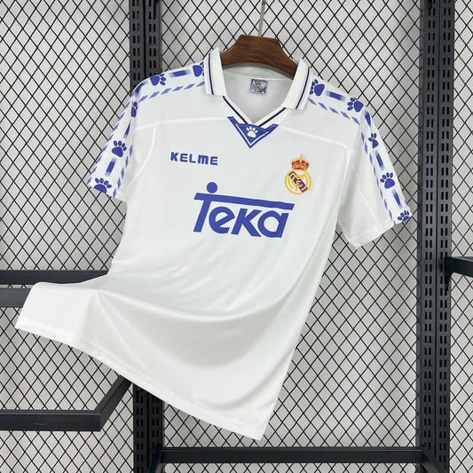 1996/1997 Real Madrid Home Retro Football Shirt image 1