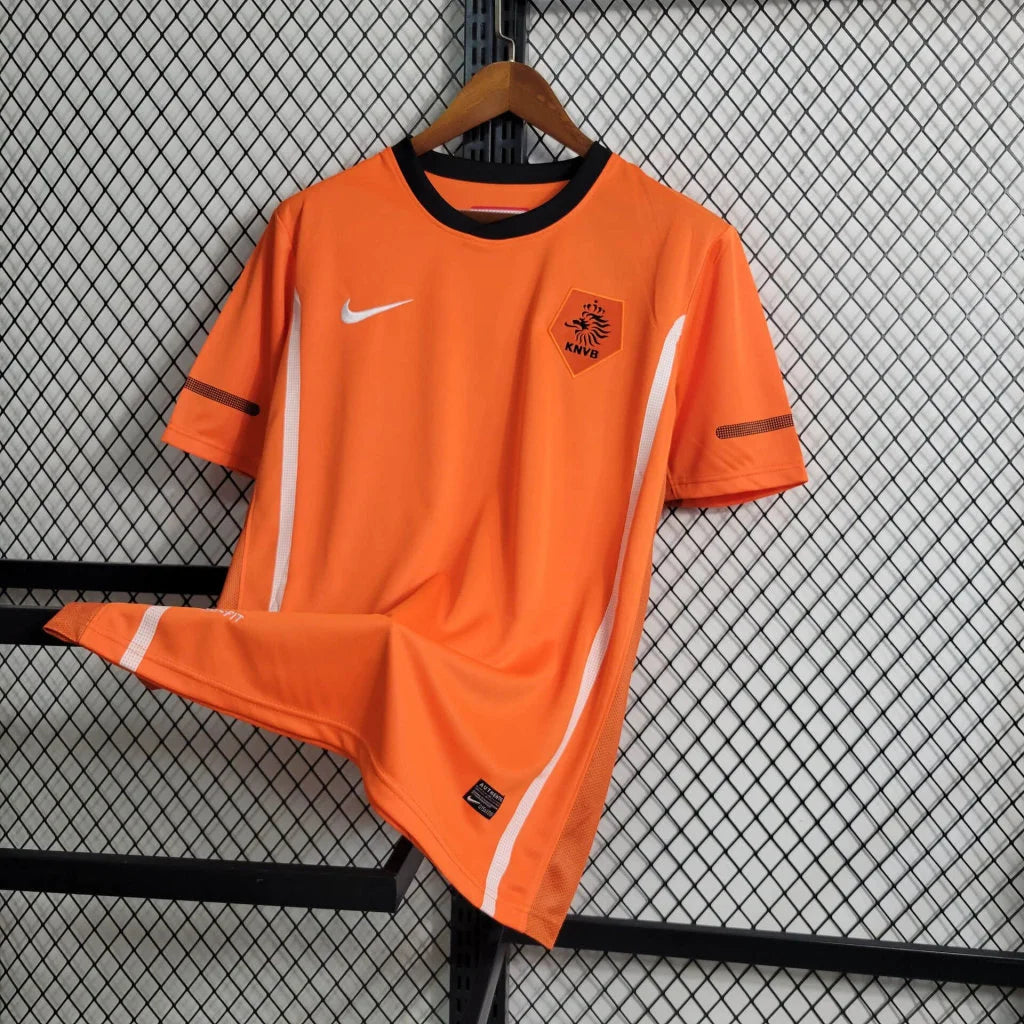 2010 Netherlands Home Retro Football Shirt image 3