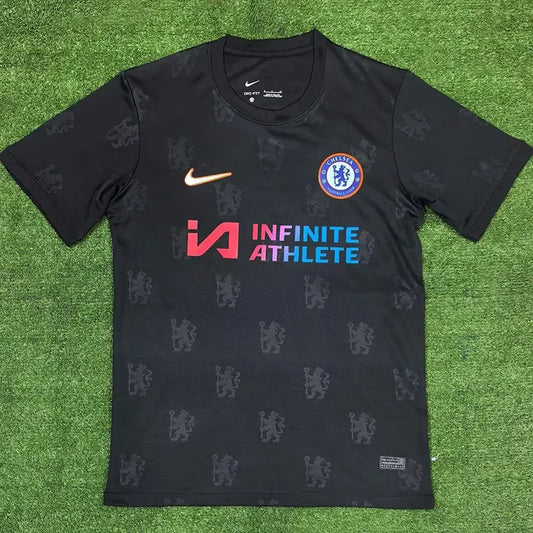 24-25 Chelsea Black Casual style Training shirts 2/2