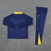 2025/2026 Atletico Madrid Blue Half-Pull Tracksuit