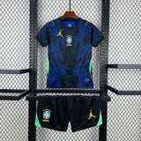 2026 Kids Brazil Away World Cup Football Shirt image 1