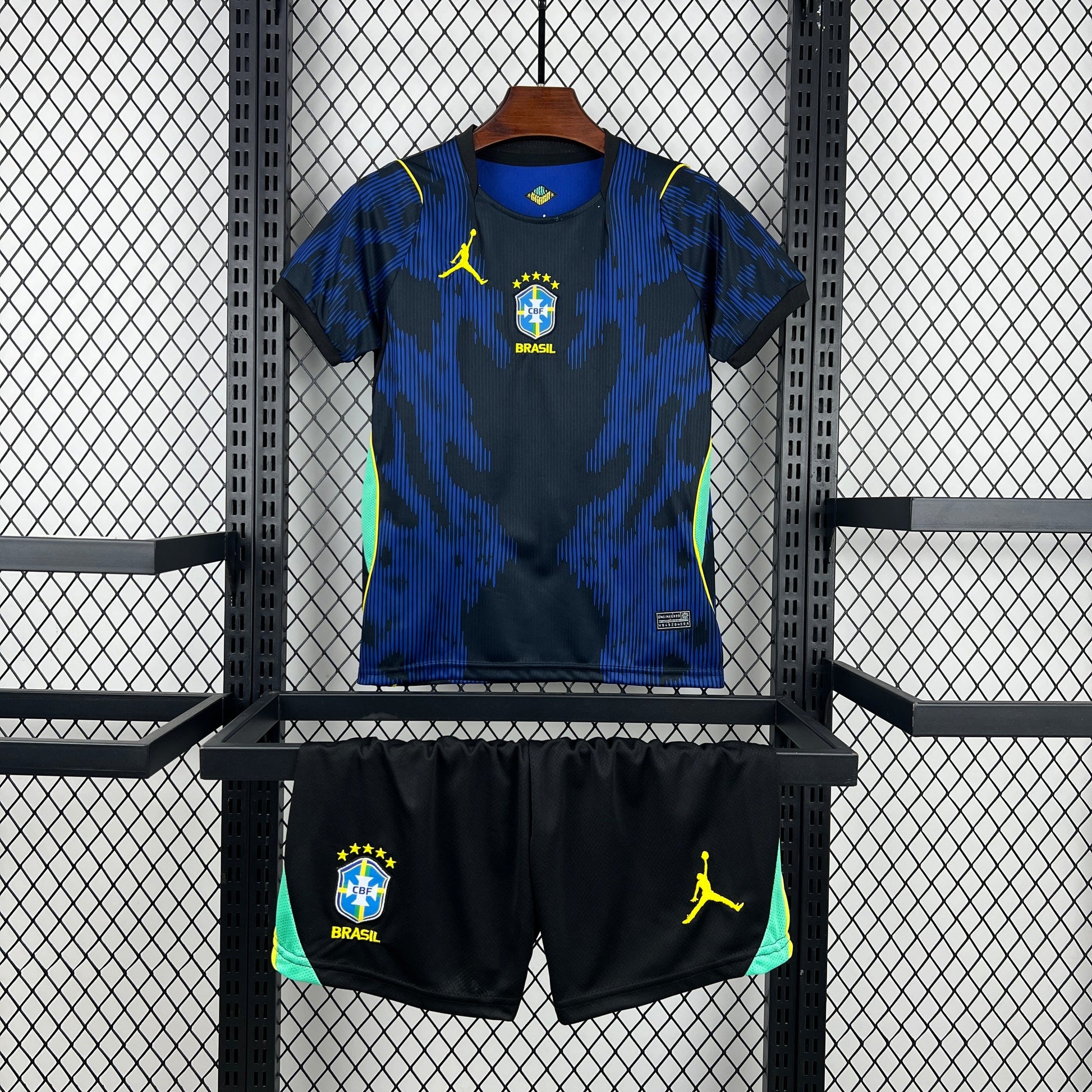 2026 Kids Brazil Away World Cup Football Shirt image 1