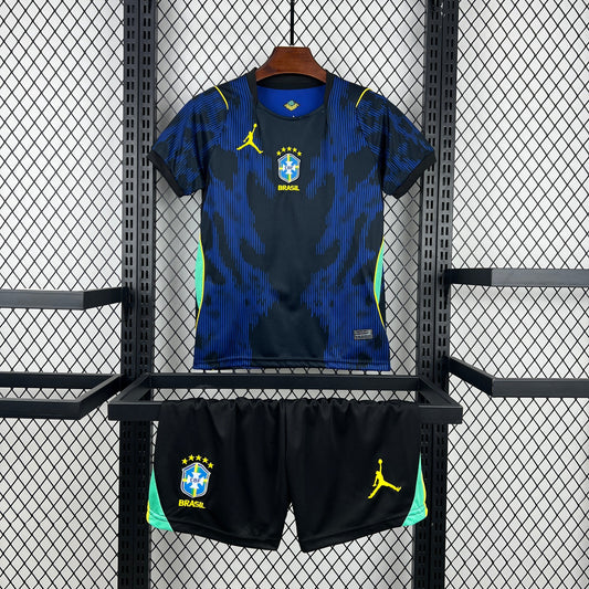 2026 Kids Brazil Away World Cup Football Shirt image 1