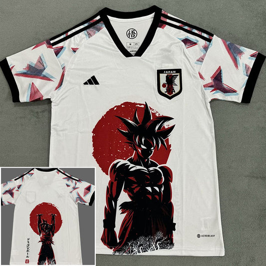 2024 Japan White Special Edition Goku Soccer Jersey (anime)