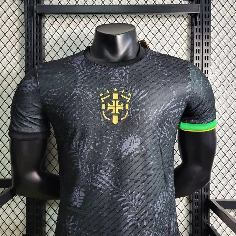 2023 Brazil Black Special Edition Player Version Football Shirt image 3