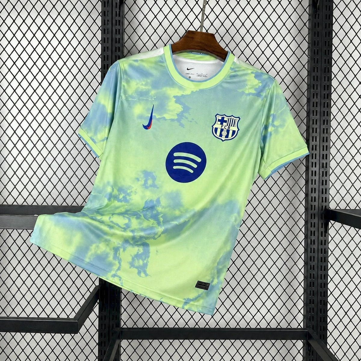 2025/2026 Barcelona Green Aura Special Edition Football Shirt image 1