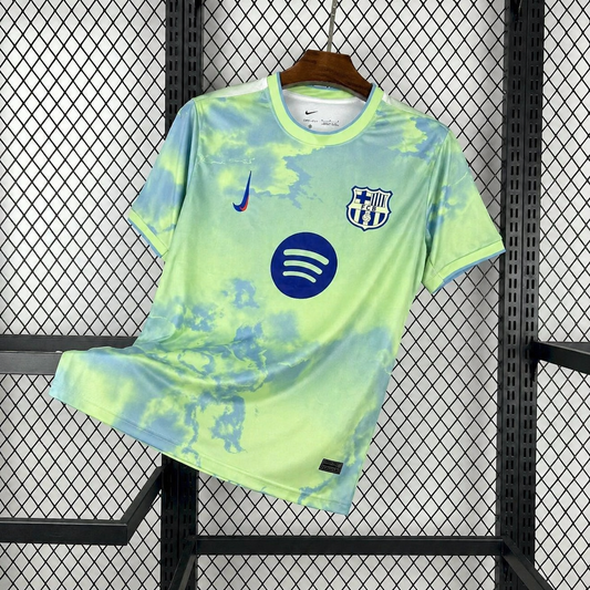 2025/2026 Barcelona Green Aura Special Edition Football Shirt image 1