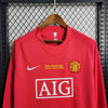 2007/2008 Retro Long Sleeve Manchester United Home Football Shirt 1:1 Thai Quality