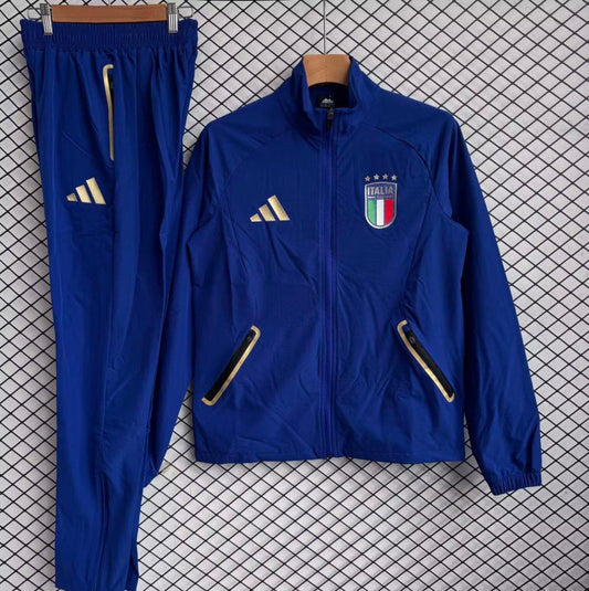 2025/2026 Italy Blue Full Zipper Tracksuit