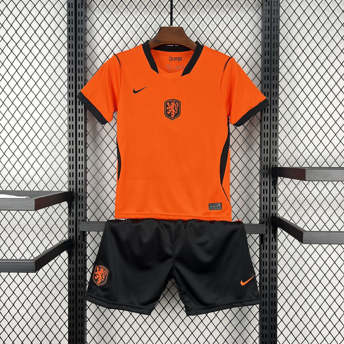 2026 Kids Netherlands Home World Cup Football Kit image 1