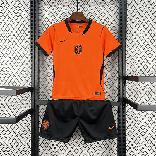 2026 Kids Netherlands Home World Cup Football Kit image 1