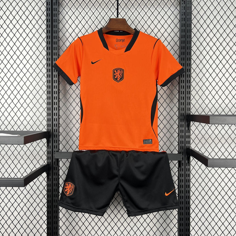 2026 Kids Netherlands Home World Cup Football Kit image 1