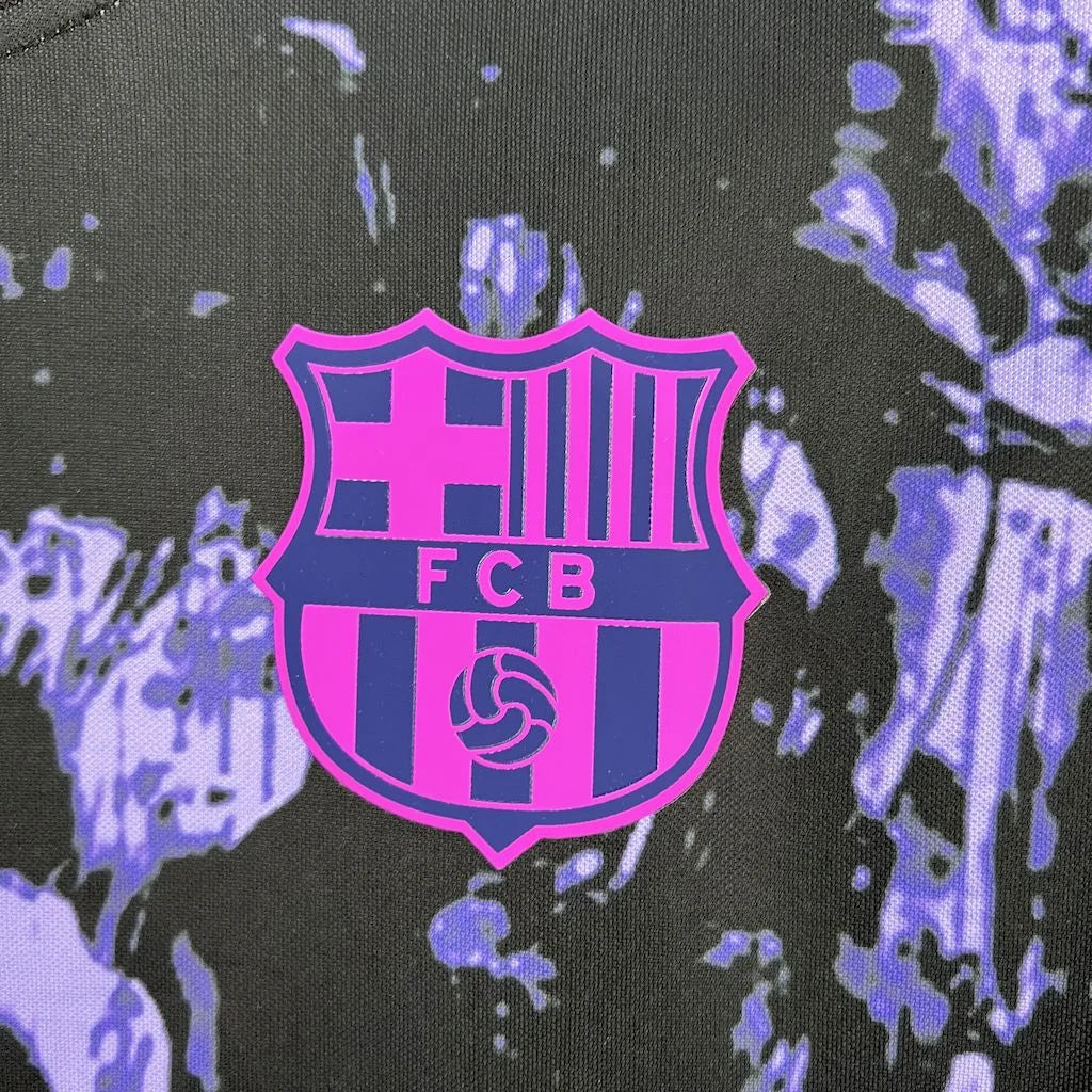 2025/2026 Barcelona Black Purple Abstract Special Edition Football Shirt image 3