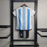 2022 Kids Argentina Home Football Shirt image 2