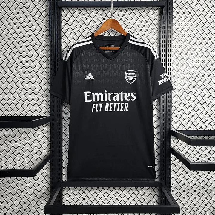 2023/2024 Arsenal Black Goalkeeper Football Shirt image 1