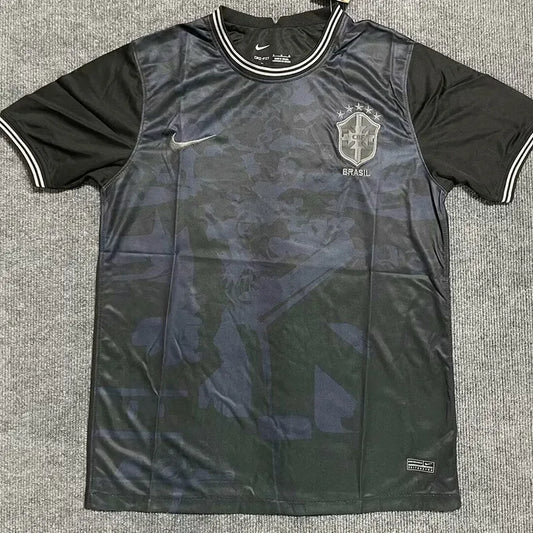 22-23 Brazil Black "Blackout" Soccer Jersey