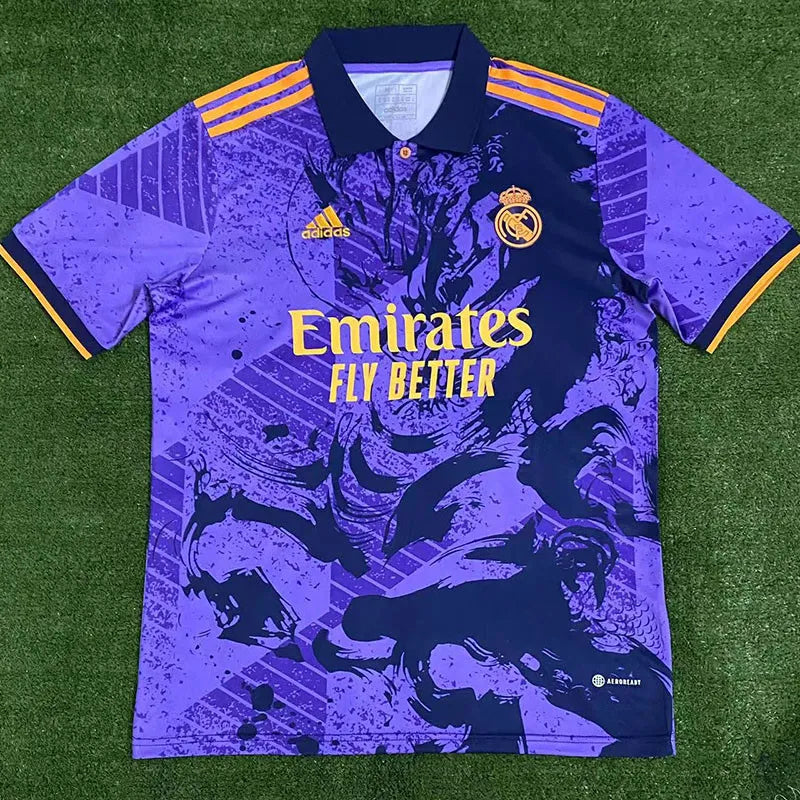 Maillots d'entraînement violets pour fans RMA édition spéciale 2023