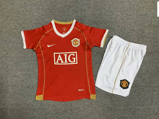 2006/2007 Manchester United Retro Home Football Shirt - Kids