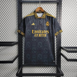 2023/2024 Real Madrid Black Gold Monogram Special Edition Football Shirt image 1