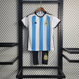 2022 Kids Argentina Home Football Shirt image 1