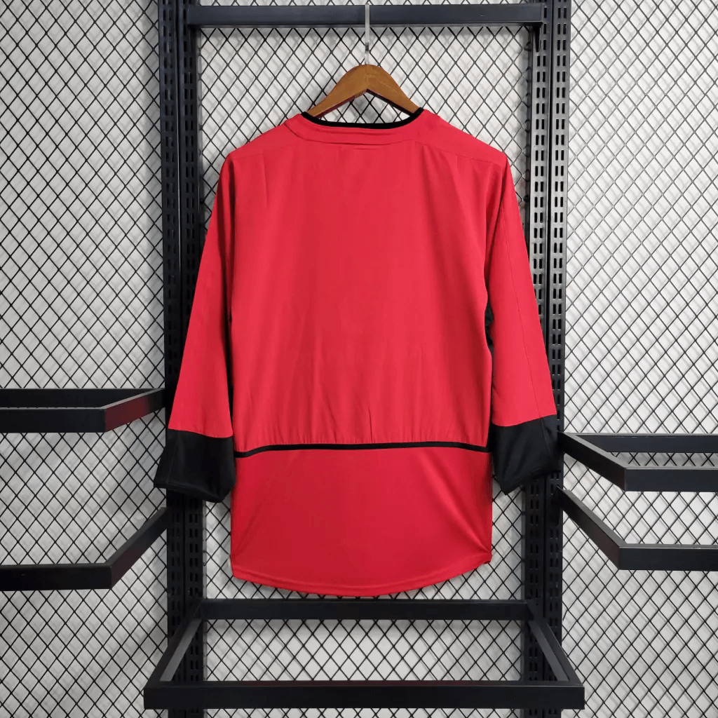 2002/2004 Manchester United Retro Long Sleeve Home Football Shirt