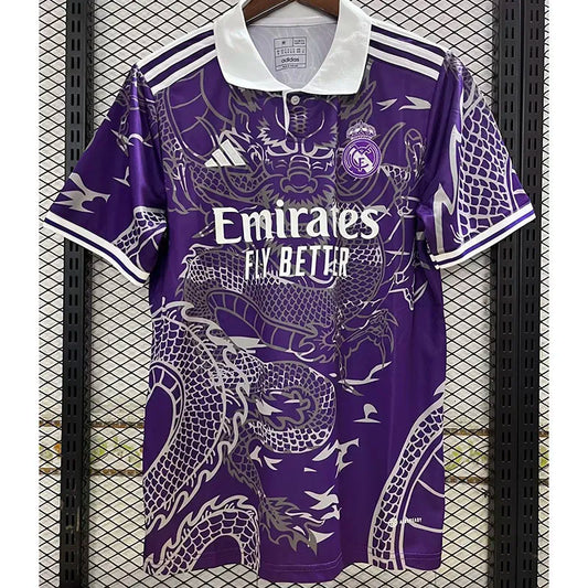 Maillots d'entraînement pour fans RMA violet et blanc édition spéciale 2023